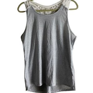 Racerback Tank with Crochet Back